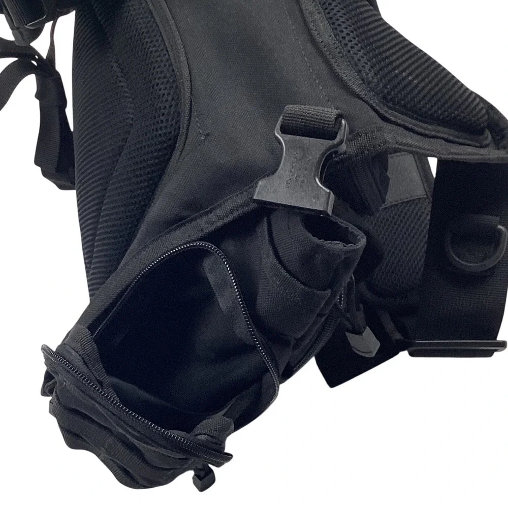 Rapdom Tactical Gear T311 Black Messenger Bag MOLLE Shoulder Utility EDC Pack